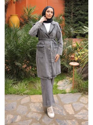 Füme Kol Apoletli Kot Trenç