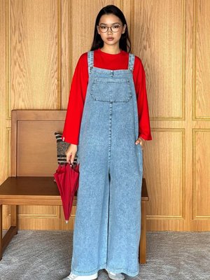 Kot Salopet Tulum Buz Mavisi