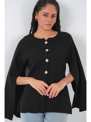 Siyah Triko Panço Hırka