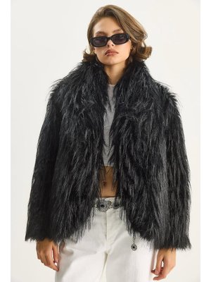 Siyah Şal Yaka Astarlı Premium Kürt Ceket