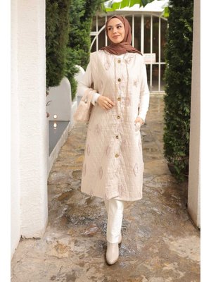 Taş Kapüşonlu Kapitone Yelek