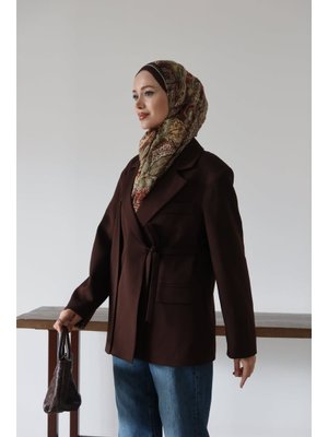 Yandan Bağlamalı Dabıl Ceket