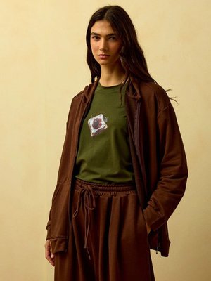 Acı Kahve İplik Basic Hırka