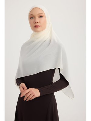 Bej Büyük Şifon Eşarp