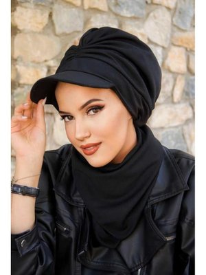 Siyah Büzgülü Şapka