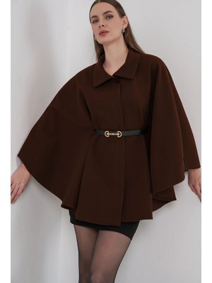 Kahverengi Kemerli Kaşe Panço