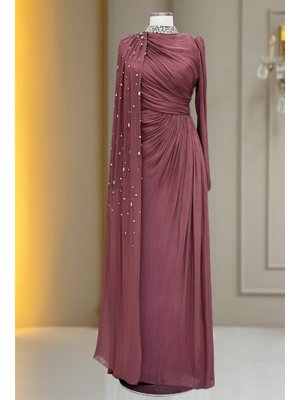 Gül Kurusu Helen Abiye Elbise