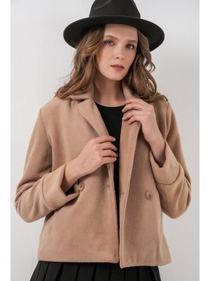 Bisküvi Kısa Kaşe Ceket