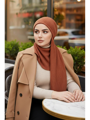 Taba Kışlık Kelebek Bone Şal