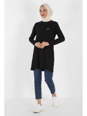 1451_nakışlı Basic Tunik