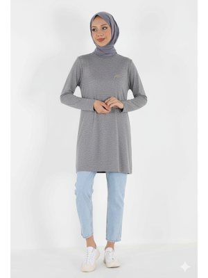 1451_nakışlı Basic Tunik