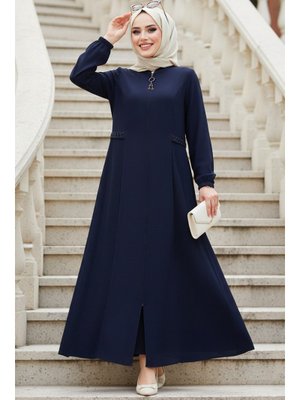 Pile Detaylı Lacivert Ferace 45289l