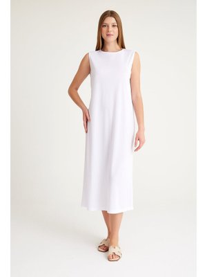 2304_kolsuz Elbise Astarı Pamuk İçlik Jüpon