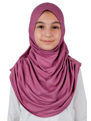Pratik Hazır Geçmeli Çocuk Şal Pembe