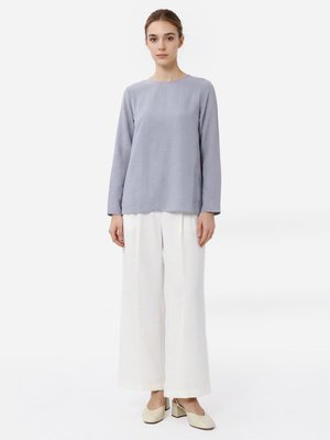 Tunik Gri Mavi Modanisa