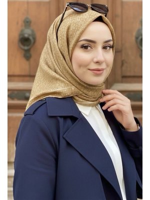 Hardal Soft Dijital Pamuklu Eşarp