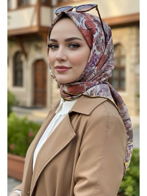 Vizon Soft Dijital Pamuklu Eşarp