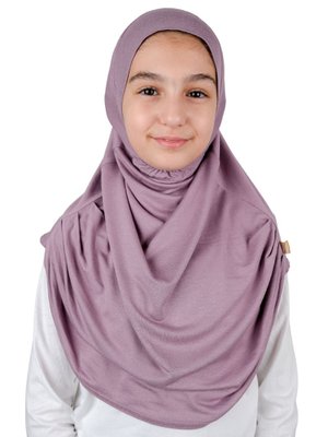 Pratik Hazır Geçmeli Çocuk Şal Gül Kurusu