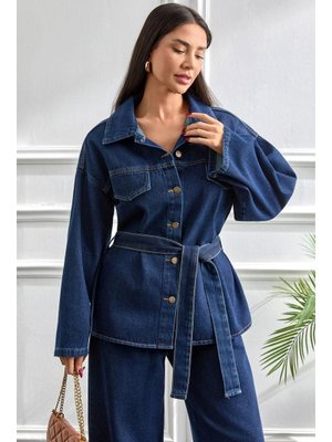 Koyu Mavi Premium Kot Takım