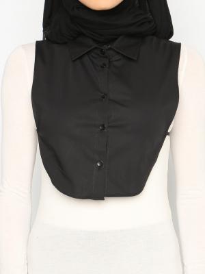 Siyah Gömlek Yaka Boyunluk