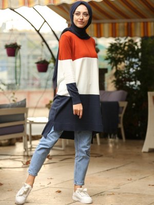 Kiremit Triko Tunik Kiremit Triko Tunik