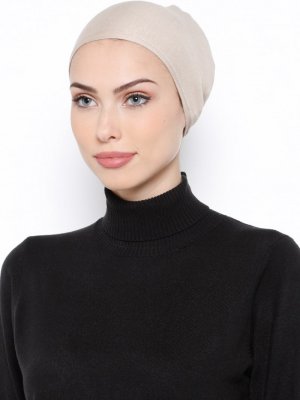 Açık Vizon Bağcıklı Geçme Bone