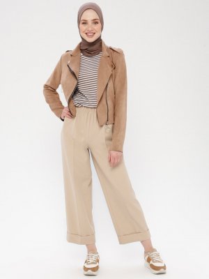 Taş Beli Lastikli Pantolon Taş Beli Lastikli Pantolon