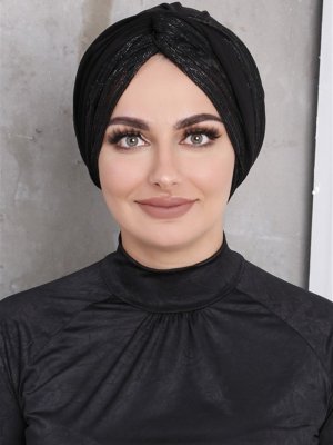 Siyah Yarı Sim Dolama Bone Siyah Yarı Sim Dolama Bone