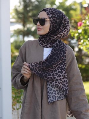 Bej Leopar Şal