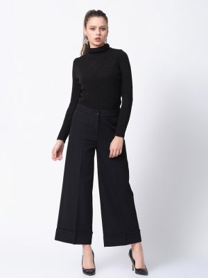 Siyah Duble Paça Pantolon