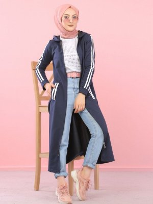 Lacivert Kapüşonlu Ferace Lacivert Kapüşonlu Ferace