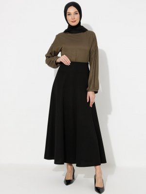 Siyah Kloş Etek Siyah Kloş Etek