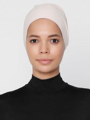 Açık Bej  Büyük Boy Likrasız Bone