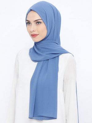 İndigo Elit Şifon Şal