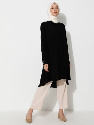 Siyah Bebe Yaka Tunik Siyah Bebe Yaka Tunik