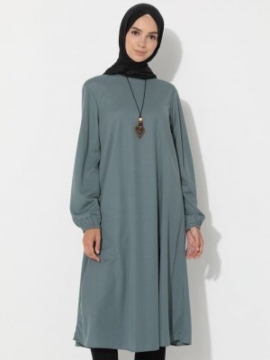 Mint Kolye Detaylı Tunik Mint Kolye Detaylı Tunik