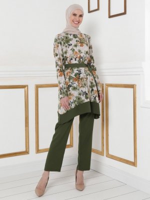 Haki Tunik&Pantolon İkili Takım Haki Tunik&Pantolon İkili Takım