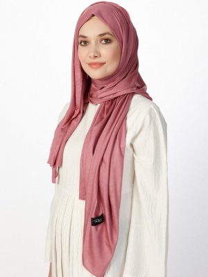 Gül Kurusu Jersey Penye Şal