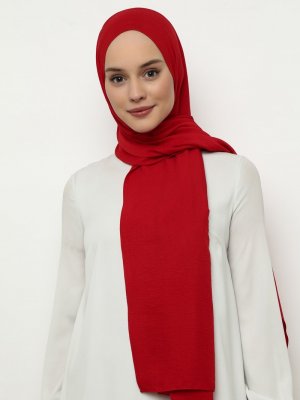 Kırmızı Pamuksu Ayrobin Şal