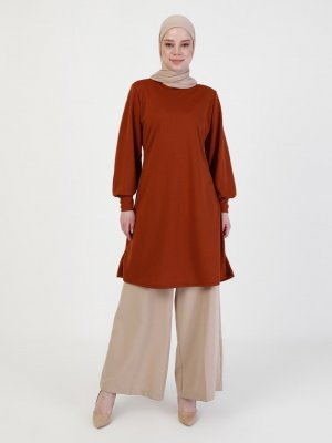 Taba Kolu Detaylı Tunik