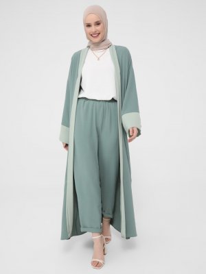 Mint Çağla İki Renkli Ferace Mint Çağla İki Renkli Ferace