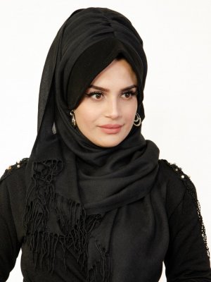 Siyah Şapkalı Şal