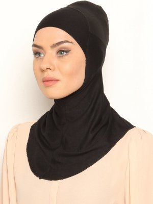 Siyah Clima Fit Hijab Bone