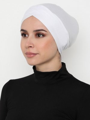 Beyaz Ecardin Çift Çapraz Bağcıksız Bone