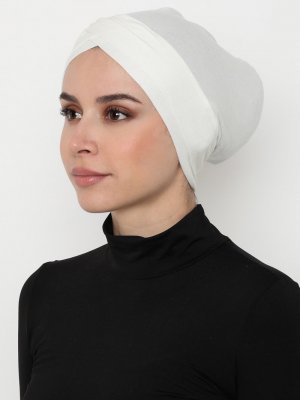 Ekru Ecardin Çift Çapraz Bağcıksız Bone
